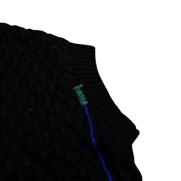 Ader Error x Zara 20FW Heavy Knit 100% Wool Distressed Vest - Picture 4 of 8